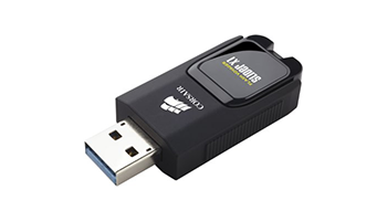 Corsair USB drive Flash Voyager Slider X1 USB 3.0 64GB, Capless Design, Read 130MBs, Plug and Play, 