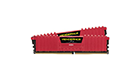 Corsair 16GB (2 x 8GB) DDR4 DRAM 3200MHz Vengeance LPX Memory Kit - Red CMK16GX4M2B3200C16R