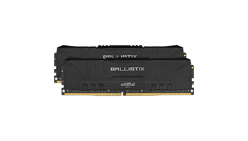Crucial Ballistix 2x8GB (16GB Kit) DDR4 2666MT/s CL16 Unbuffered DIMM 288pin Black BL2K8G26C16U4B