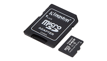 Kingston 64GB microSDHC Endurance Flash Memory Card, Class 10 SDCE/64GB