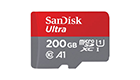 SANDISK 200GB Ultra microSDHC UHS-I Card A1 Class 10 SDSQUA4-200G-GN6MA