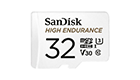SANDISK 32GB MAX ENDURANCE microSDHC Card with Adapter SDSQQVR-032G-GN6IA