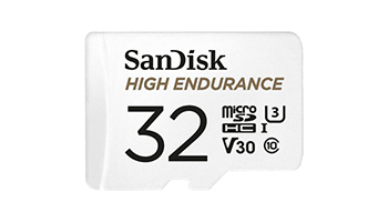 SANDISK 32GB MAX ENDURANCE microSDHC Card with Adapter SDSQQVR-032G-GN6IA