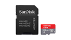 SANDISK 64GB microSDHC Card with Adapter SDSQQNR-064G-GN6IA