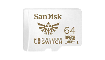 SANDISK 64GB microSDXC UHS-I Card for Nintendo Switch SDSQXAT-064G-GNCZN