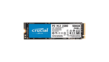 Crucial SSD 500GB P2 CT500P2SSD8 PCIe M.2 NVME CT500P2SSD8