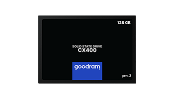 GOODRAM CX400 128GB SSD, 2.5” 7mm, SATA 6 Gb/s, Read/Write: 550 / 460 MB/s, gen. 2 SSDPR-CX400-128-G
