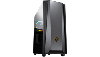 COUGAR MX660 Iron RGB-Dark Black, Mid-Tower, Mini ITX / Micro ATX / ATX / CEB / E-ATX CG385BMS00006