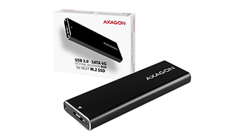 AXAGON EEM2-U3 USB3.0 - M.2 SSD SATA, up to 80mm SSD, ALU body EEM2-U3