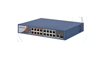 Hikvision DS-3E0318P-E(B) 16-Port 100 Mbps Long-Range Unmanaged PoE Switch