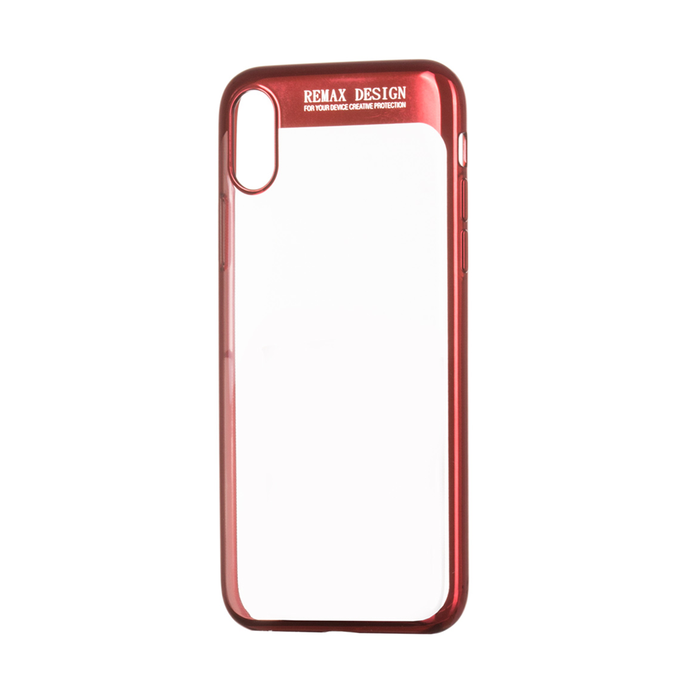 Remax Modi,Protector for iPhone X, TPU, Red - 51539