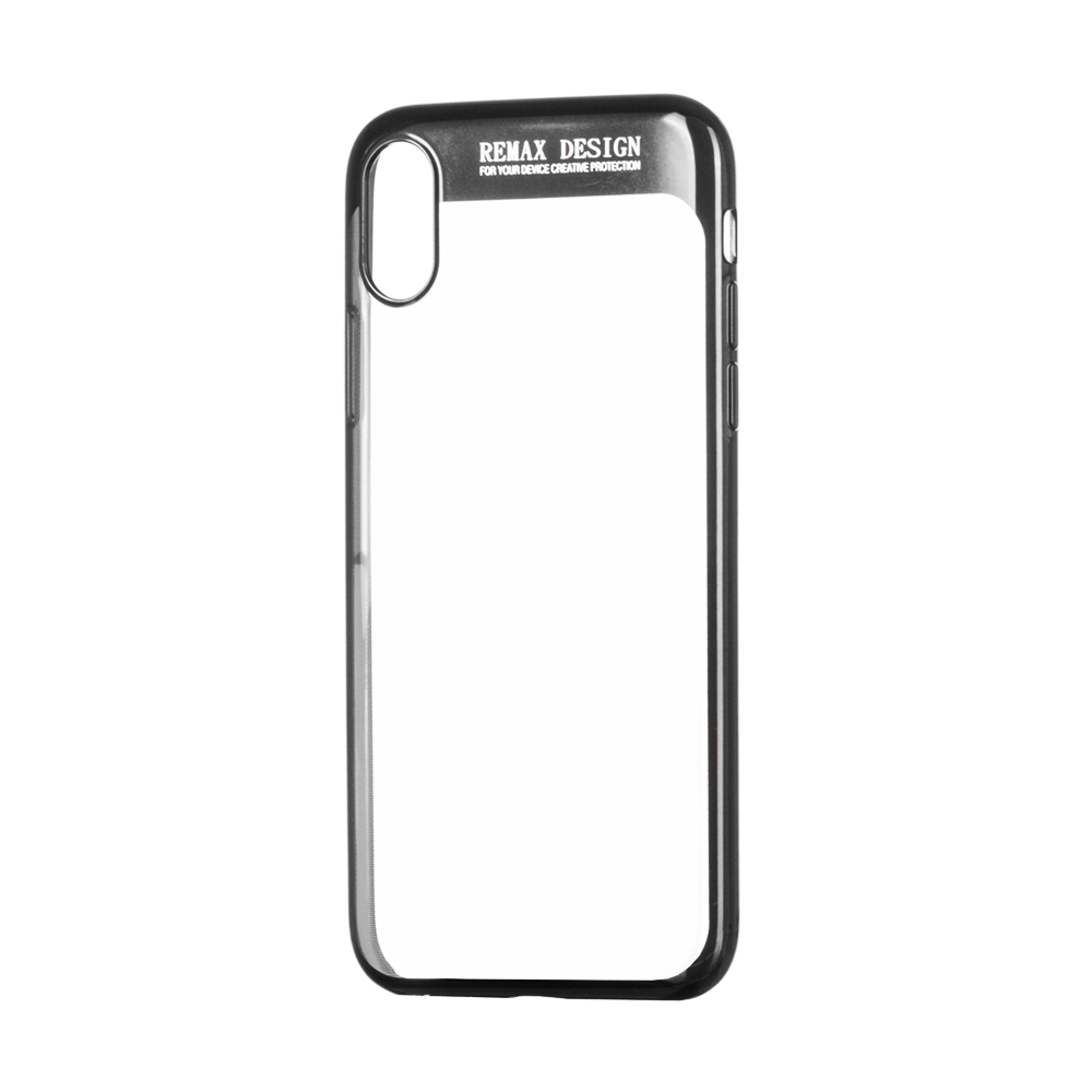 Remax Modi,Protector for iPhone X, TPU, Black - 51540