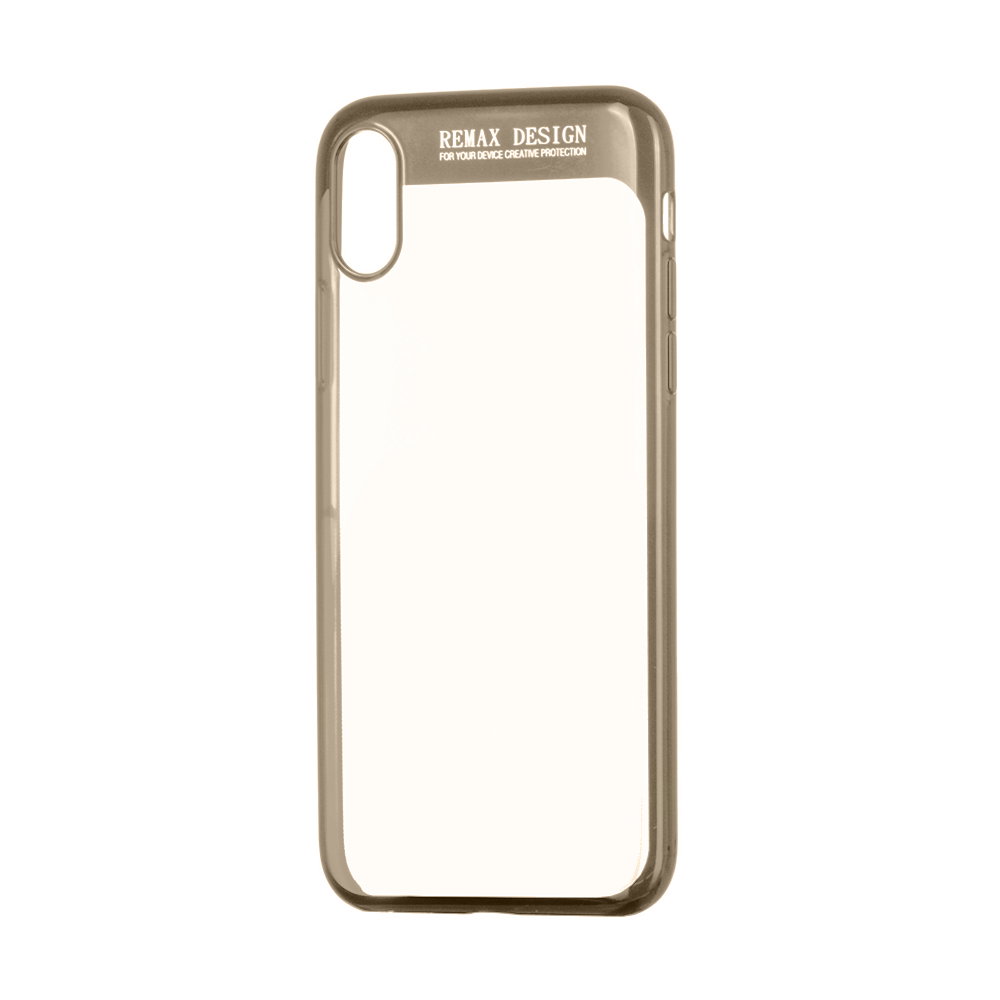 Remax Modi, Protector for iPhone X, TPU, Gold - 51541