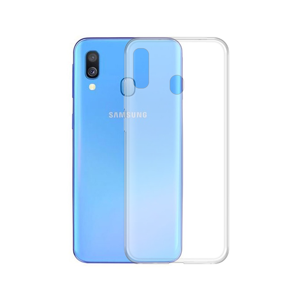 OEM Silicone case For Samsung Galaxy A40, Slim, Transparent - 51605