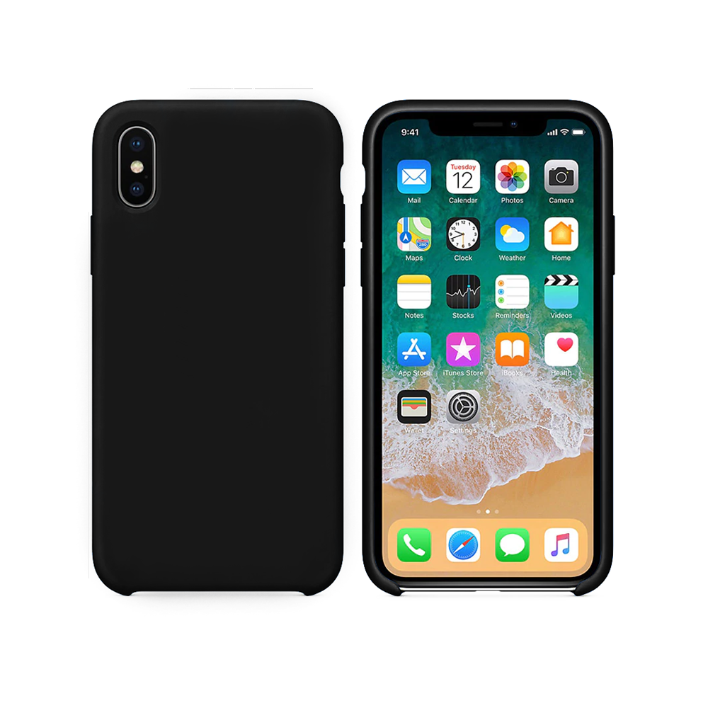 OEM Silicone case For Apple iPhone XR, Soft touch, Black - 51655