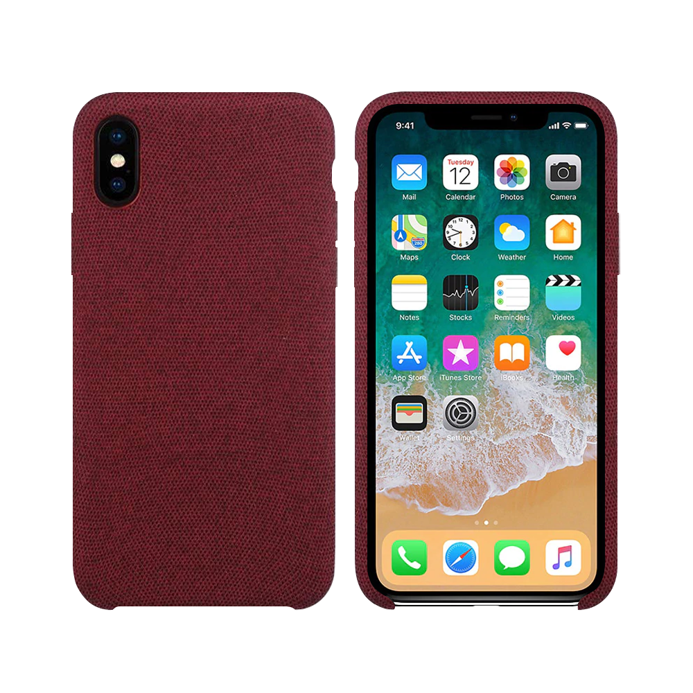 OEM Silicone case For Apple iPhone X/XS, Hiha, Red - 51672