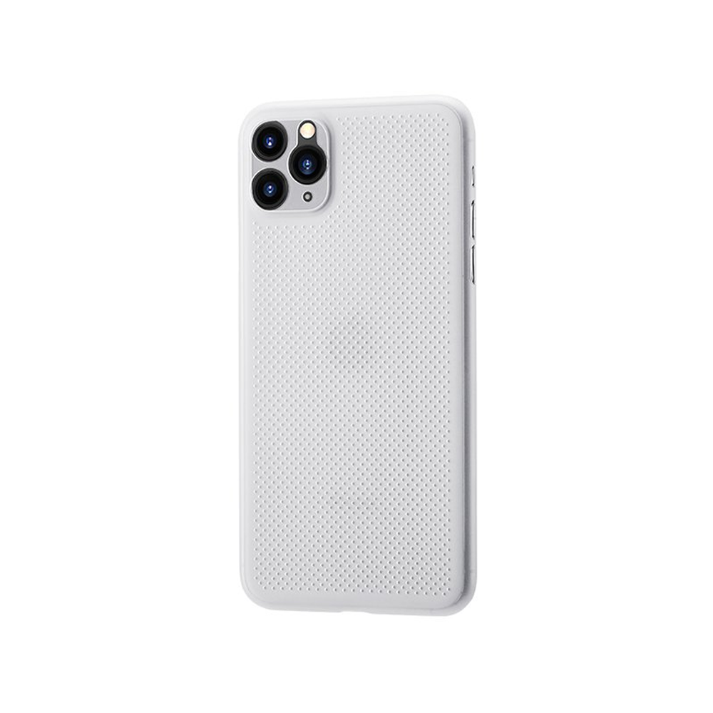 Remax Breathable RM-1678,Case For Apple iPhone 11 Pro Max, Slim, White - 51693