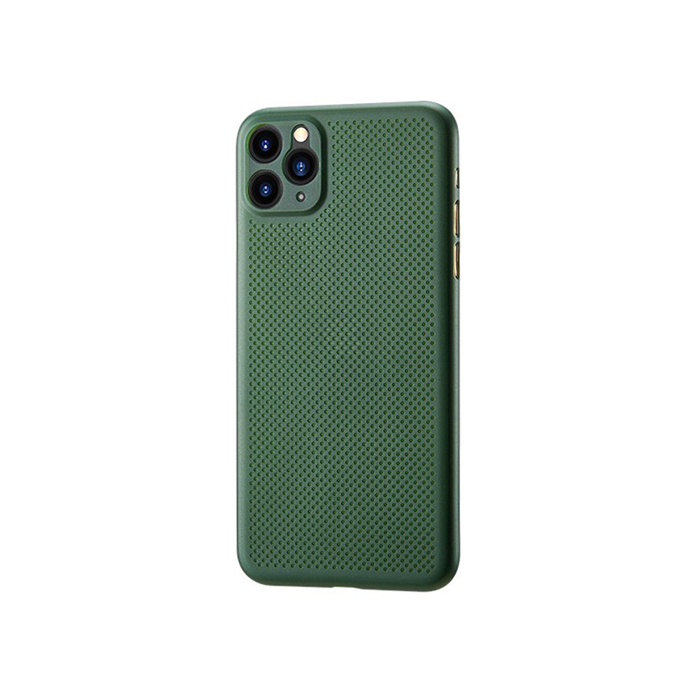 Remax Breathable RM-1678,Case For Apple iPhone 11 Pro Max, Slim, Green - 51694