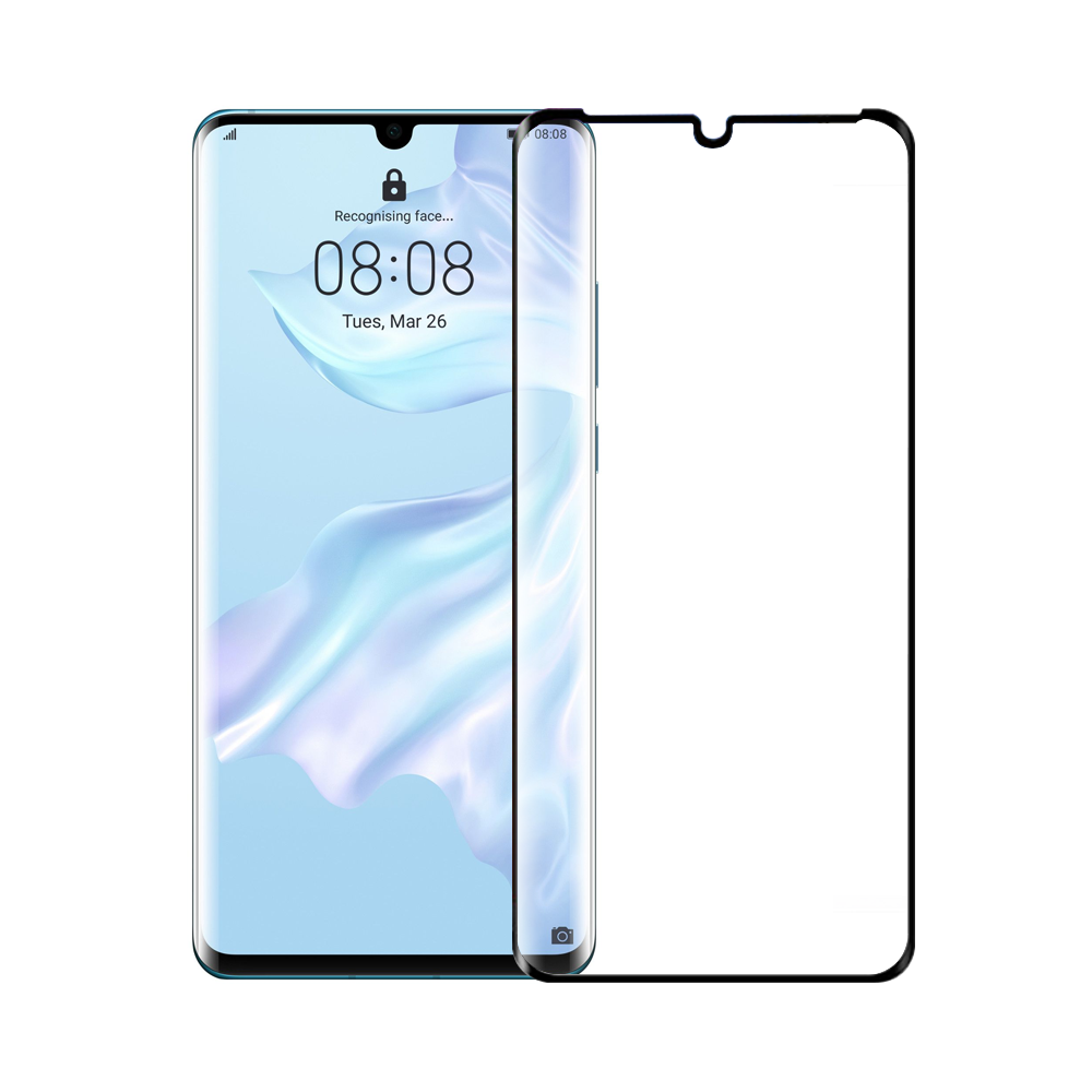 Mocoson Tempered glass Nano Flexible, Full 5D, For Huawei P30 Pro, 0.3mm, Black - 52545