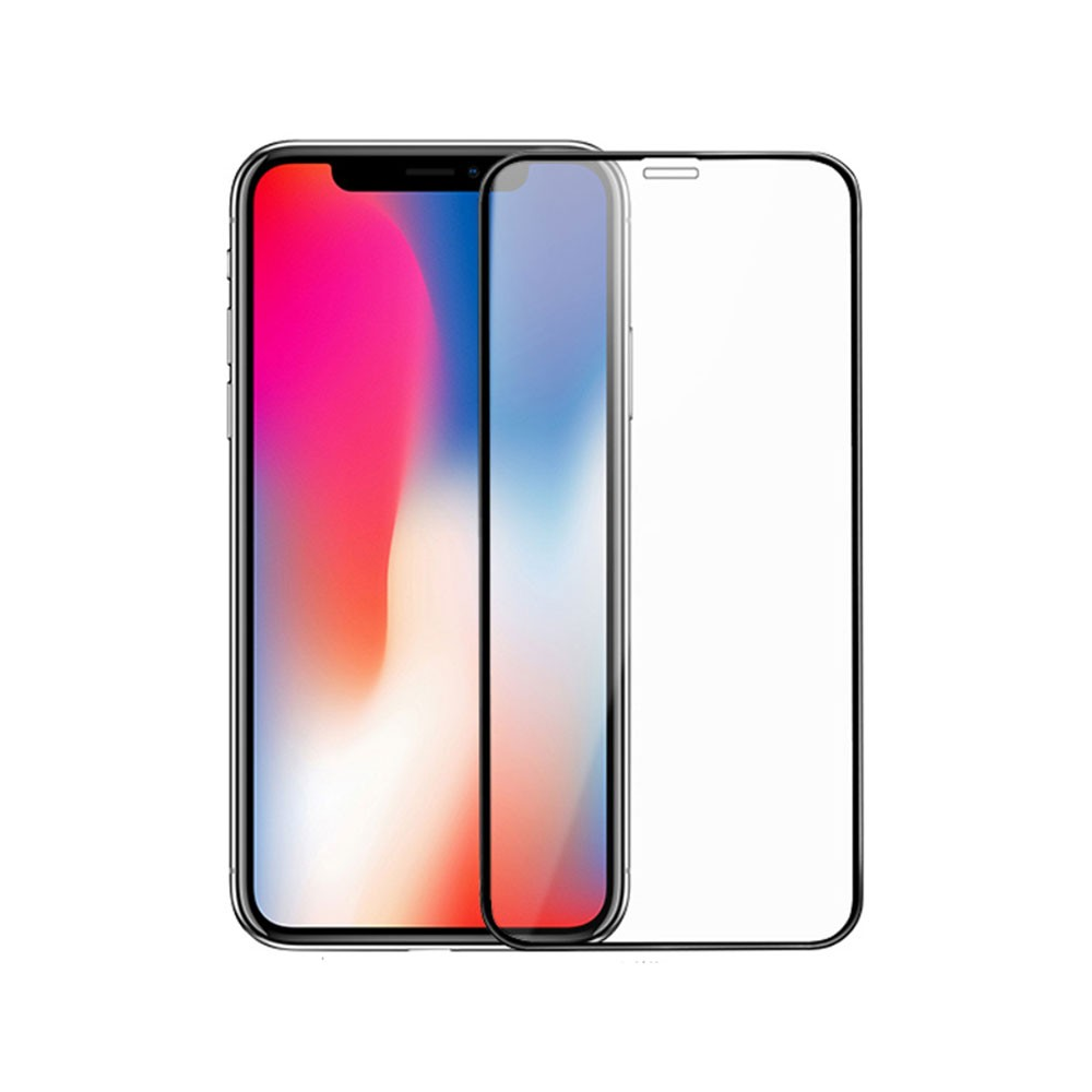 DeTech,Tempered Glass for iPhone 11, 3D Full Glue, 0.3mm, Black - 52550