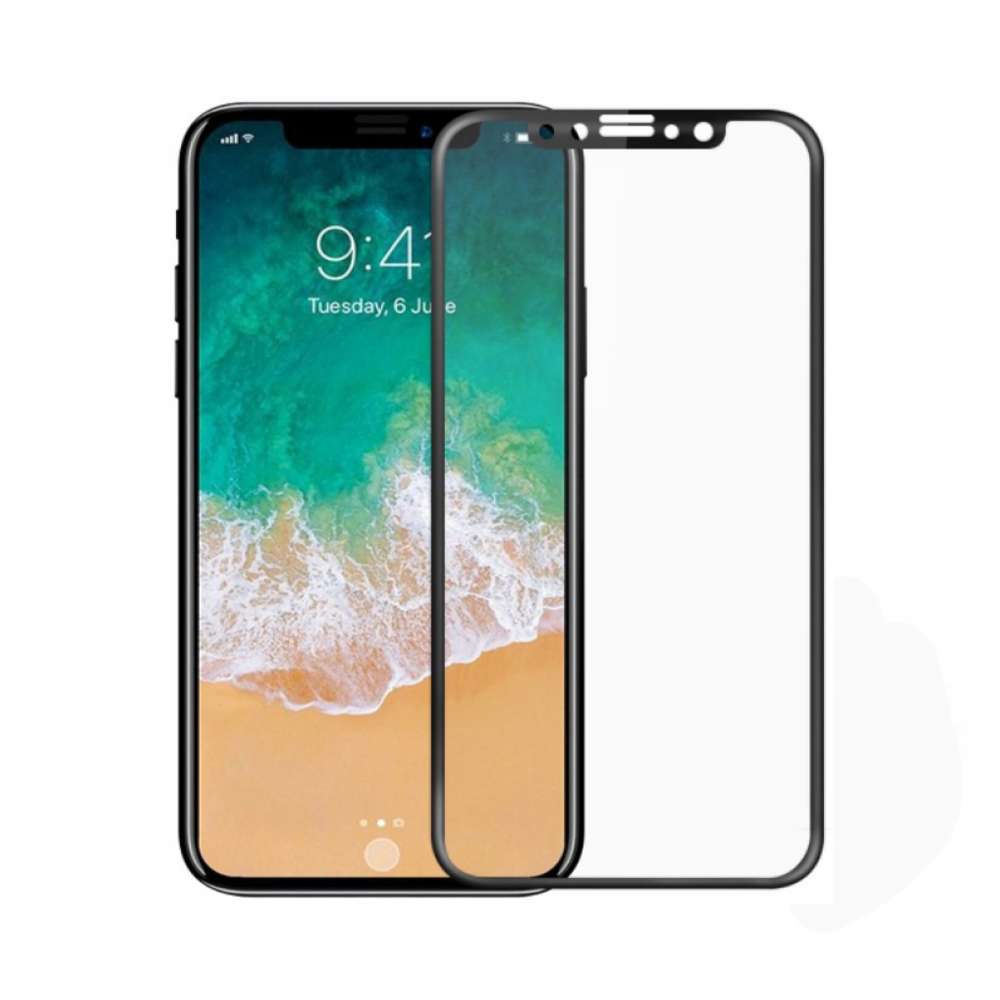Mocoson Screen protector Polymer Nano Ceramic, Full 5D iPhone XS Max, 0.3mm, Black - 52595