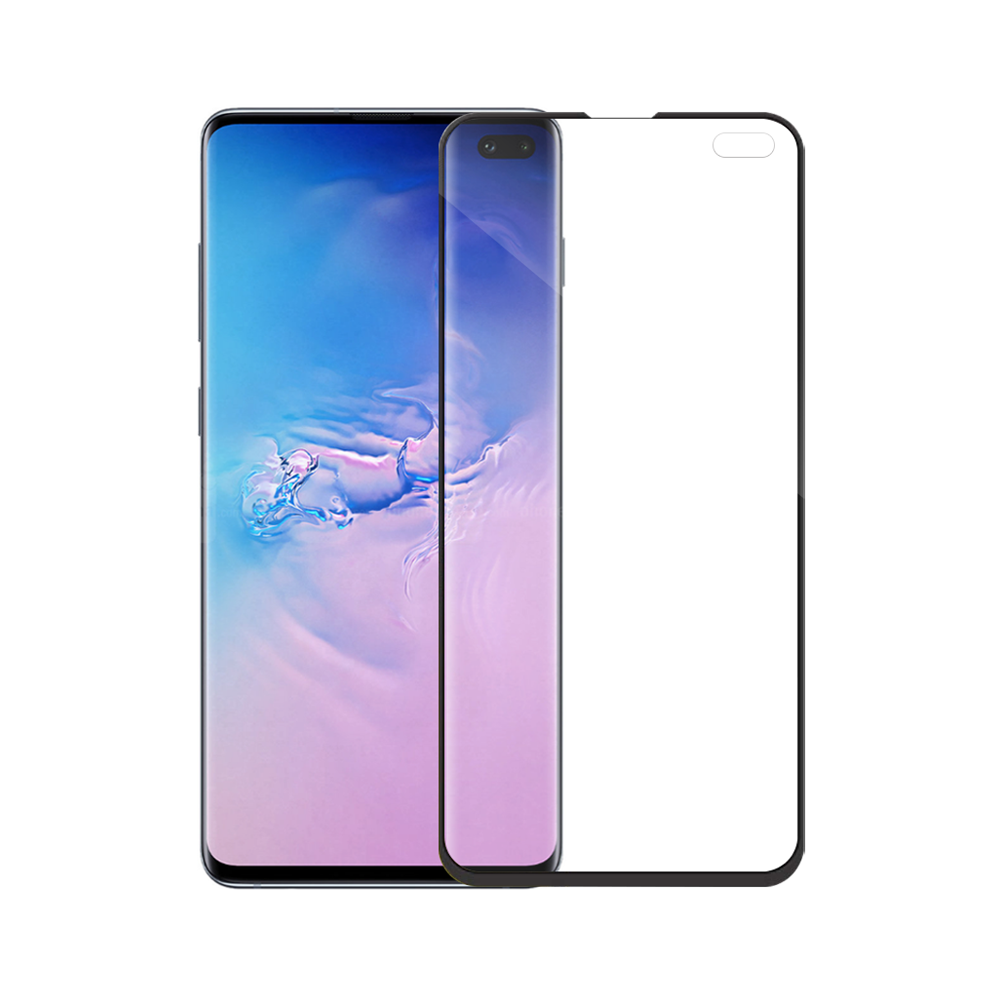 Mocoson Screen protector Polymer Nano Ceramic,Full 5D,Samsung Galaxy S10 Plus,0.3mm,Black 52607