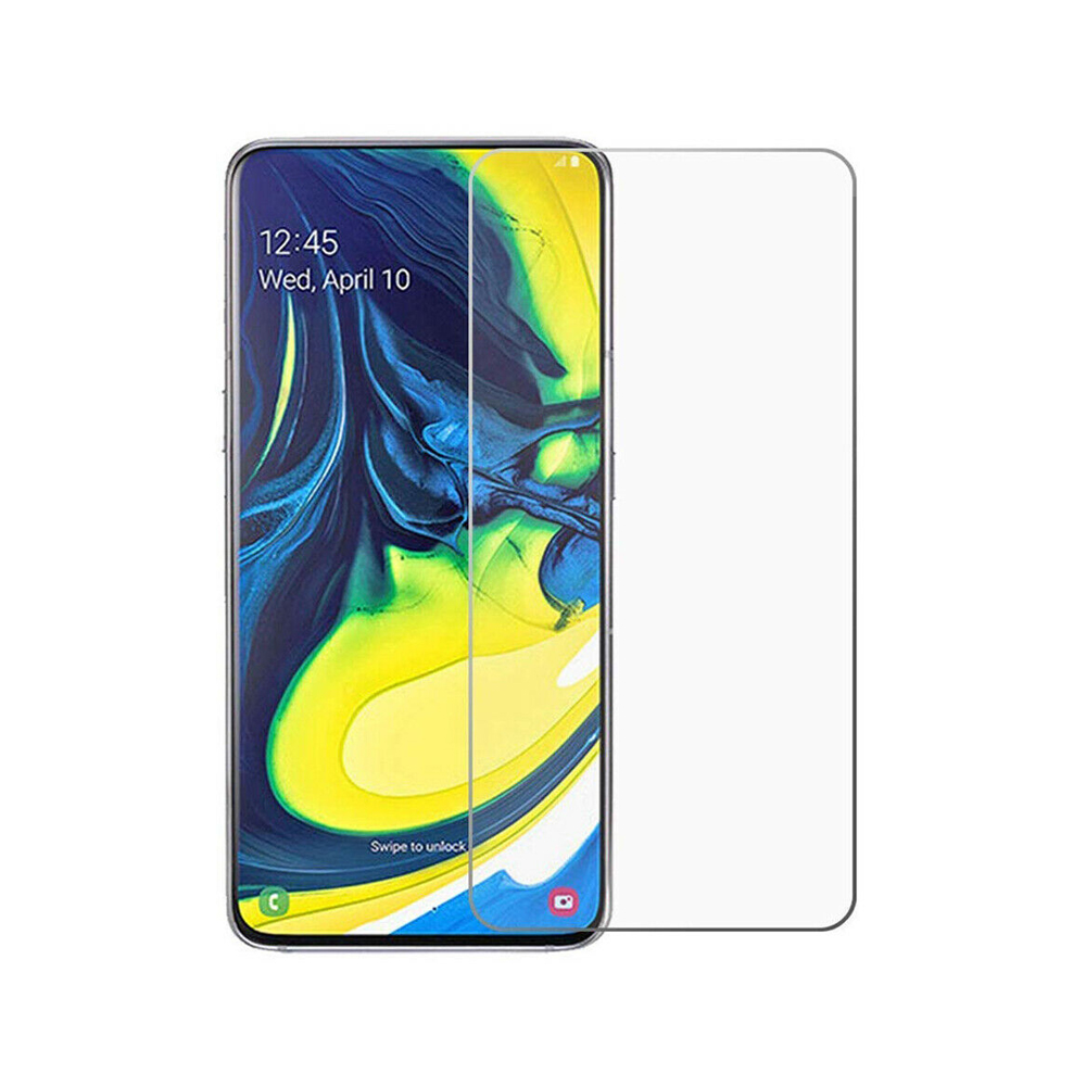 DeTech,Tempered glass For Samsung Galaxy A80, 0.3mm, Transparent - 52662