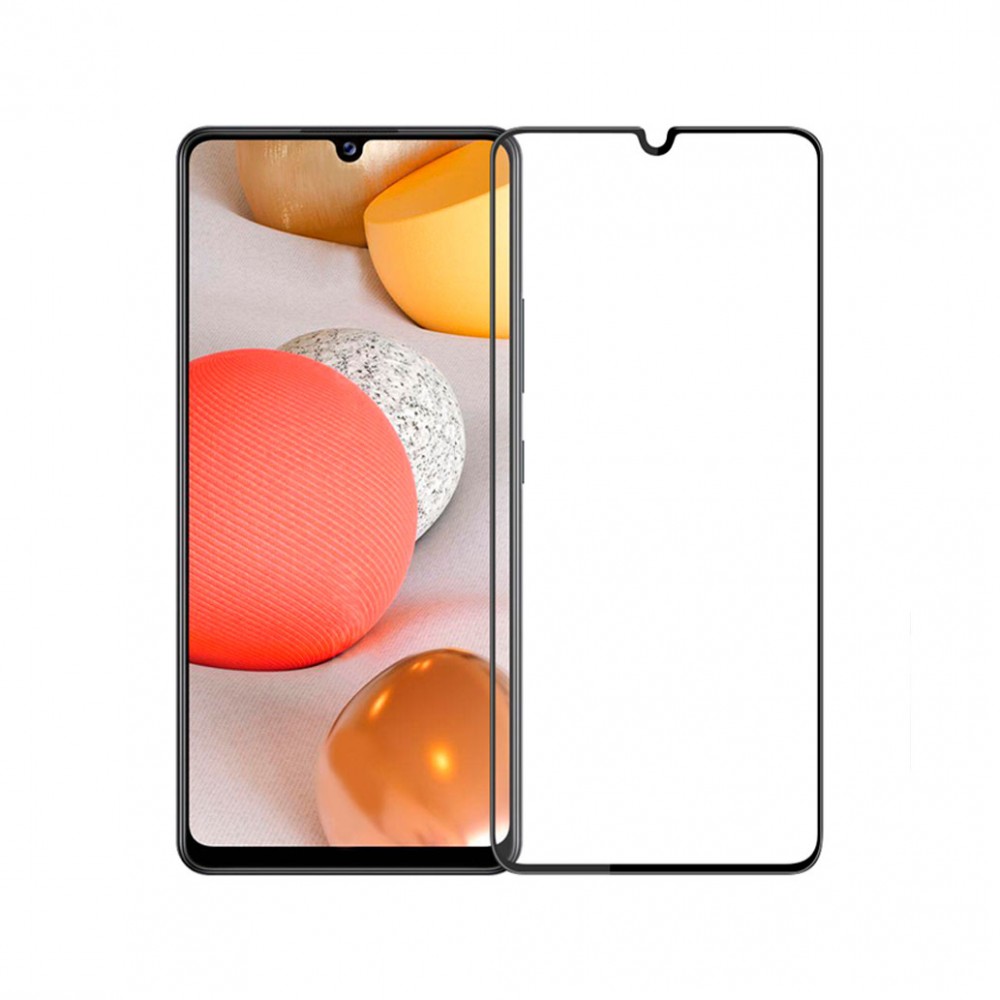 OEM For Samsung Galaxy A42,Fullscreen tempered glass 3D, 0.3mm, Black - 52694