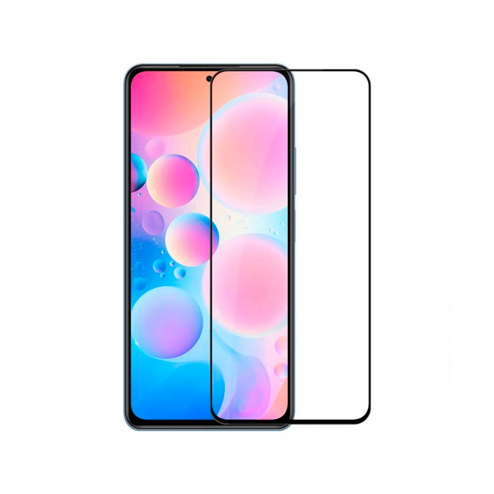 OEM For Xiaomi Pocophone F3,Fullscreen tempered glass 3D Full Glue, 0.3mm, Black - 52698