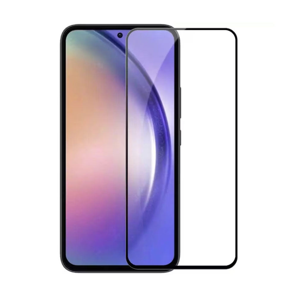 DeTech Tempered Glass for Samsung Galaxy A54, 3D Full Glue, 0.3mm, Black - 52723