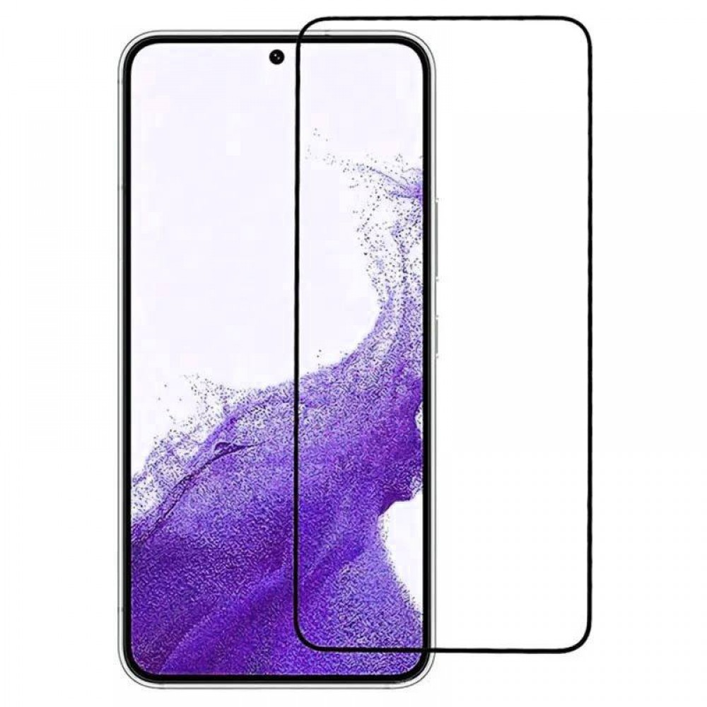 DeTech Tempered Glass for Samsung Galaxy S23, 3D Full glue, 0.3mm, Black - 52746