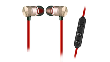 Wireless Bluetooth Headsets EK-027A Red Gold 3800158122640