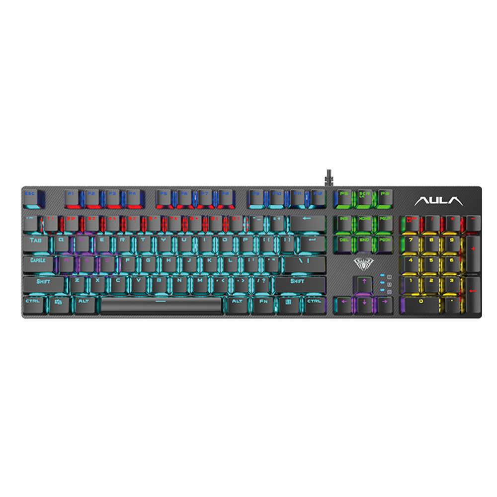 Aula S2022,Mechanical Gaming Keyboard Black - 6143