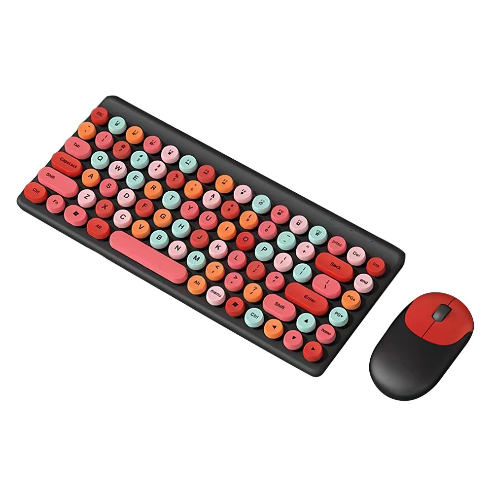 OEM QW02 Combo mouse and keyboard Wireless, Multicolor - 6158