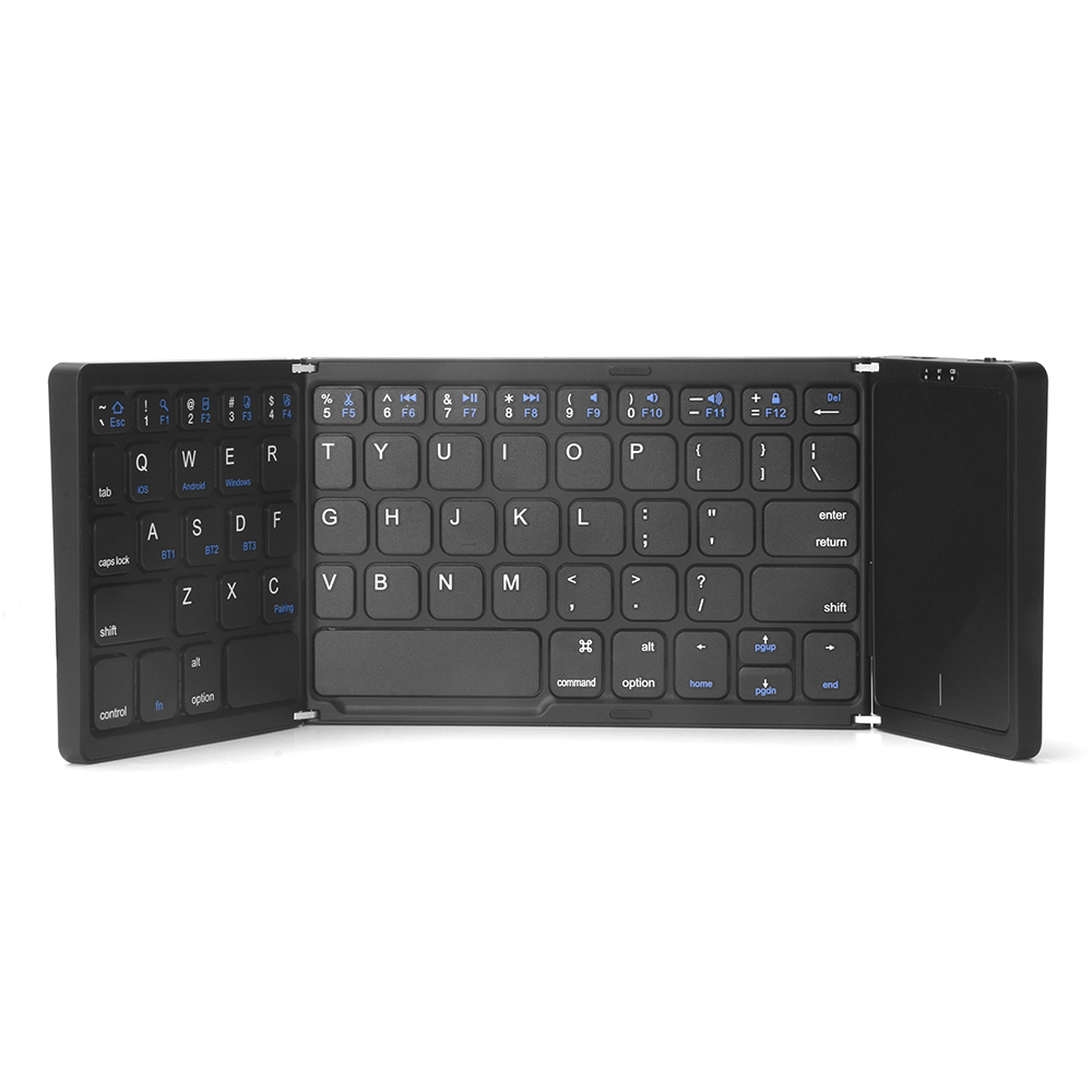 OEM B089T Keyboard Touchpad, Foldable, Bluetooth, Black - 6171