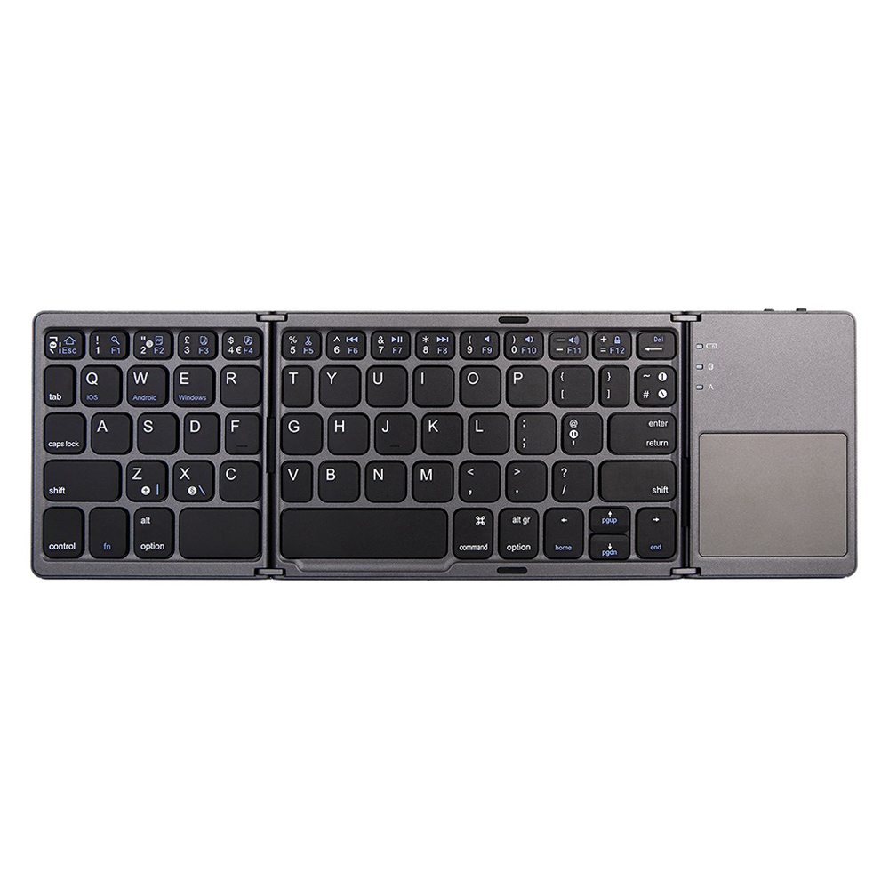 OEM Keyboard B033 Touchpad, Foldable, Bluetooth, Black - 6177