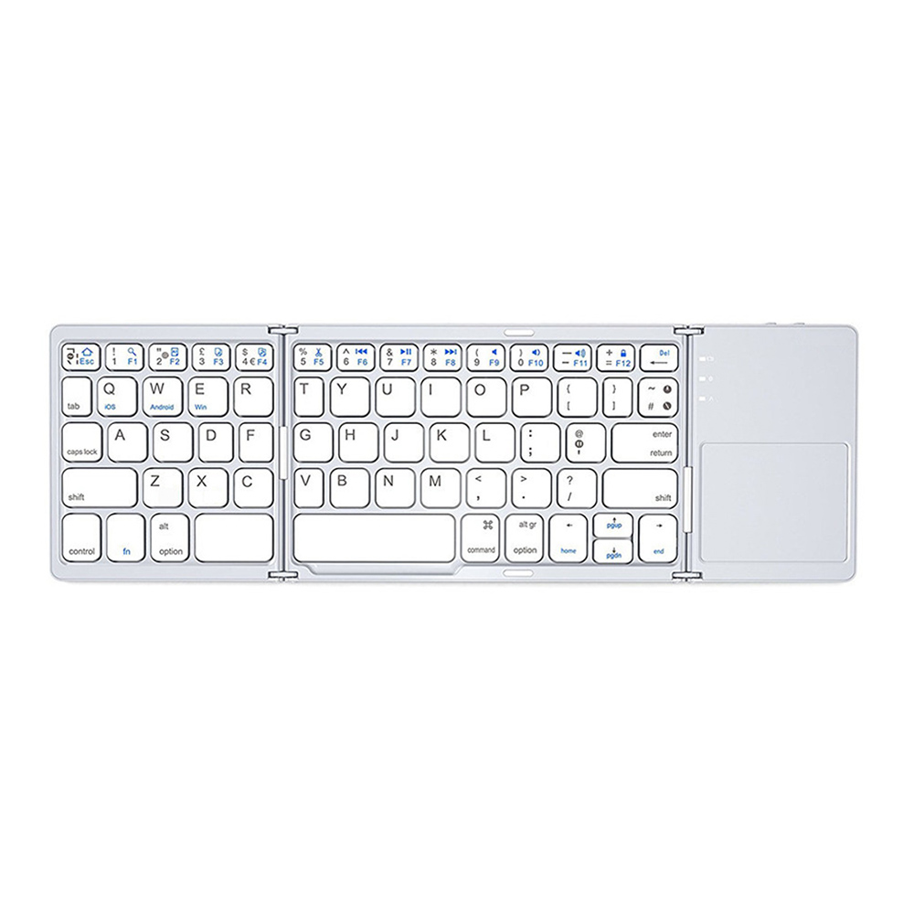 OEM Keyboard B033 Touchpad, Foldable, Bluetooth, White - 6178