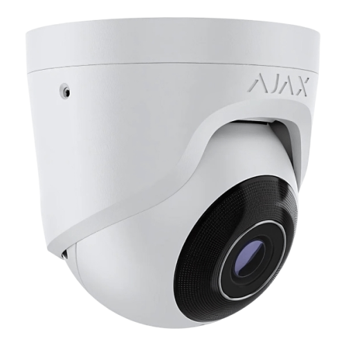 AJAX 64925.197.WH1 | TurretCam 5MP 4 mm Wired AI IP Camera, IR 35 m, PoE/12 V (White)
