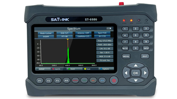 Satlink ST-6986 PRO DVB-S2/S, DVB-T/T2, DVB-C meter with Fiber Optic tester