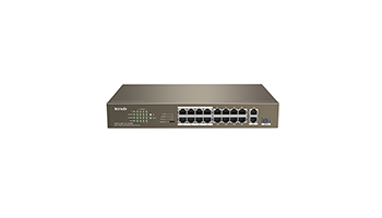 TENDA TEF1118P-16-150W 16FE+2GE/1SFP Desktop Switch With 16-Port PoE