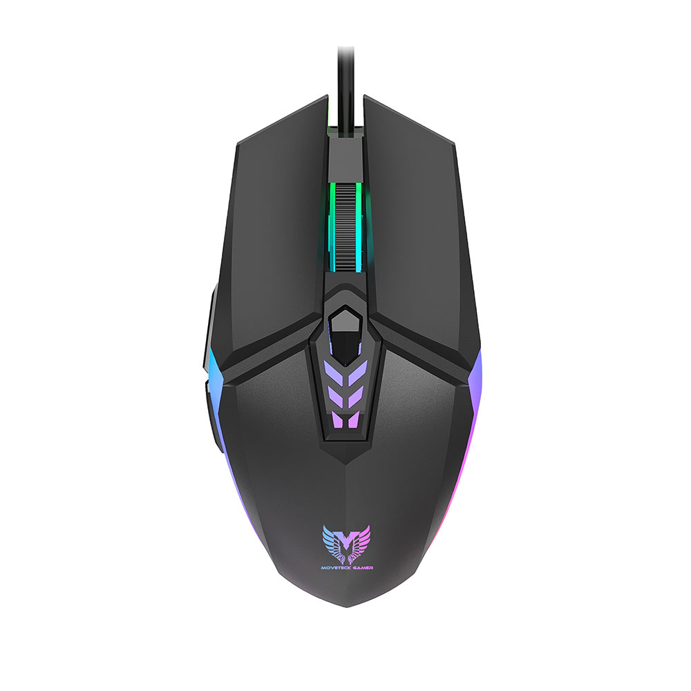 Moveteck TG7210 Gaming mouse Optical, 6D, Black - 716