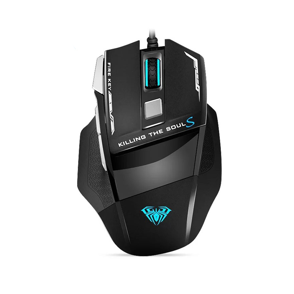 Aula S12,Gaming mouse Optical, 7D, RGB, Black - 740