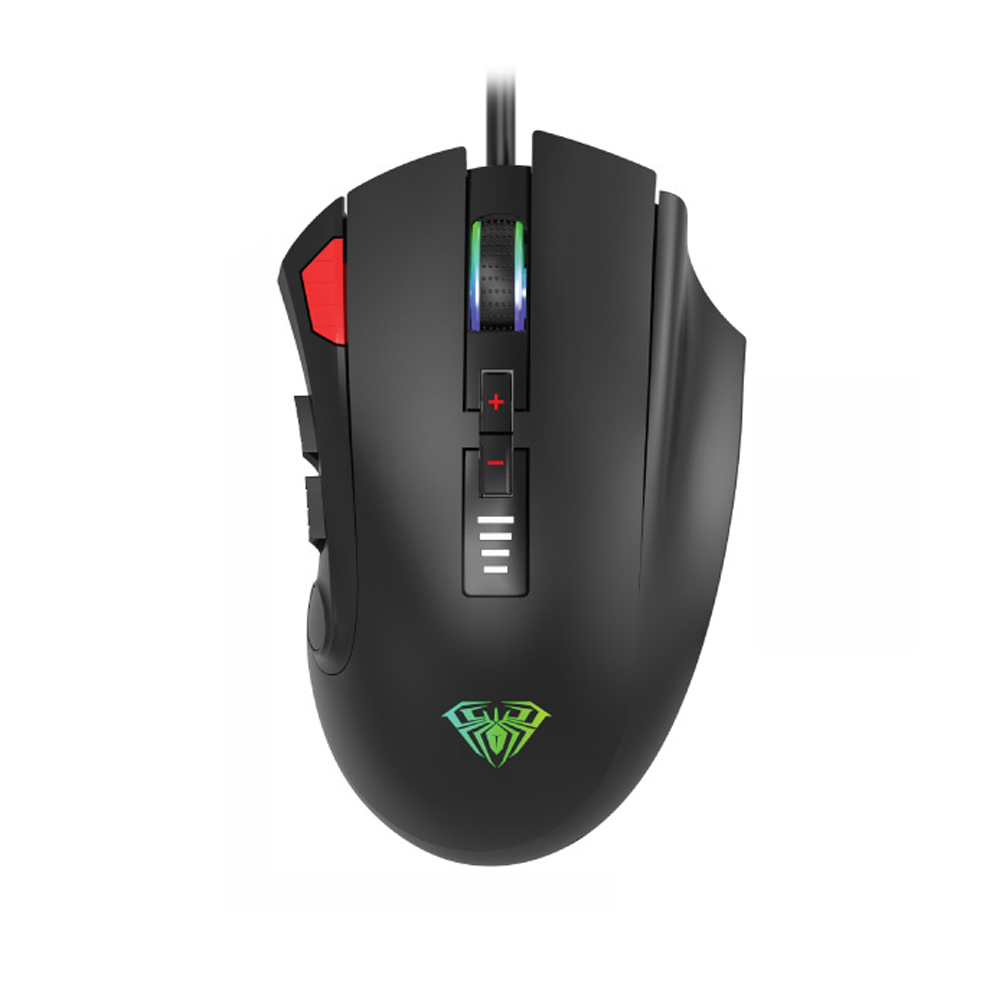 Aula H512,Gaming mouse Optical, 12D, RGB, Black - 746