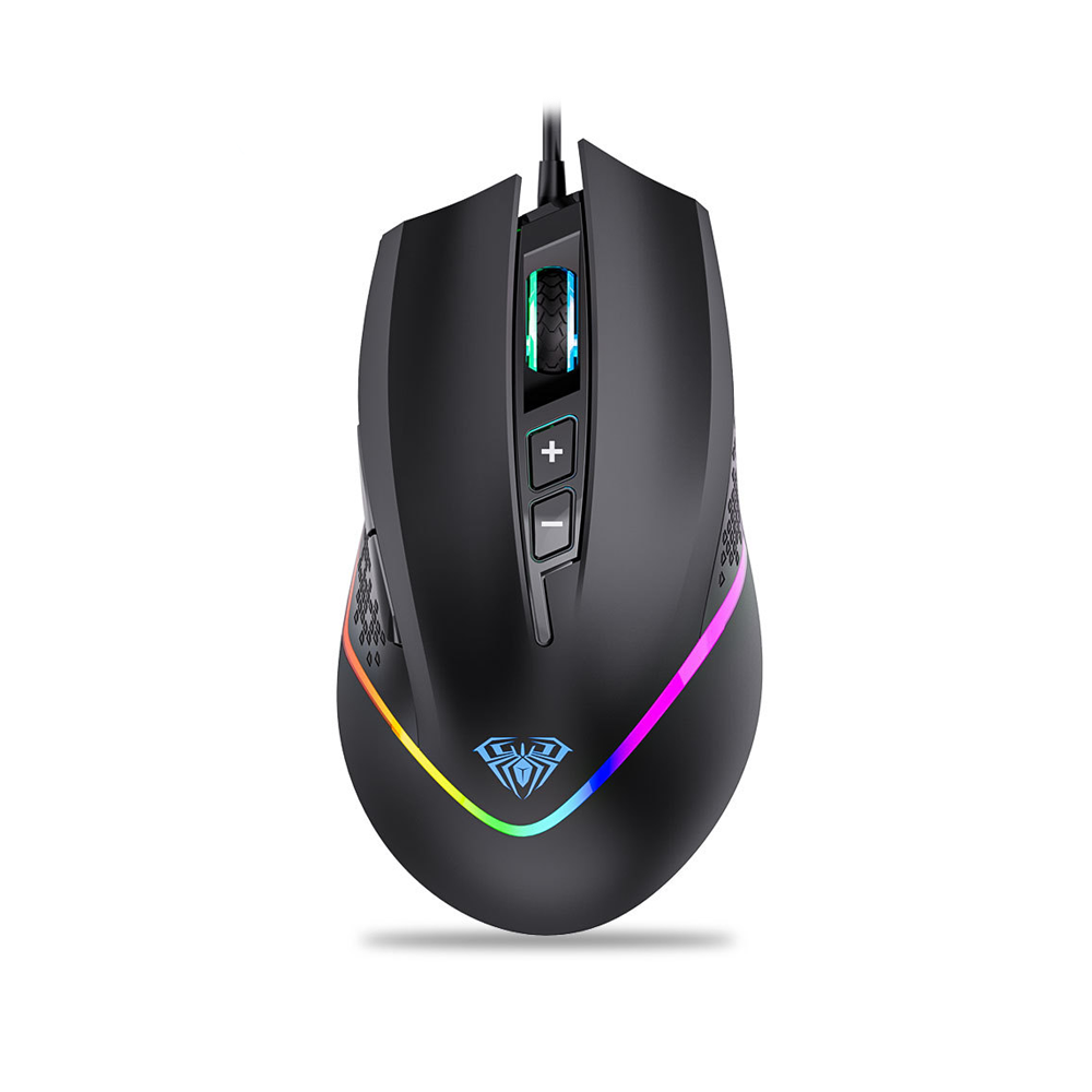 Aula F805,Gaming mouse Optical, 7D, RGB, Black - 760