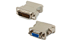 OEM Adapter DVI - VGA 24 pin, White - 17112