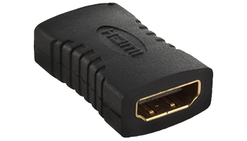 DeTech Adapter HDMI F - HDMI F, Black - 17106