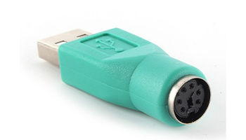 DeTech Adapter USB AM to PS2 F - 17132