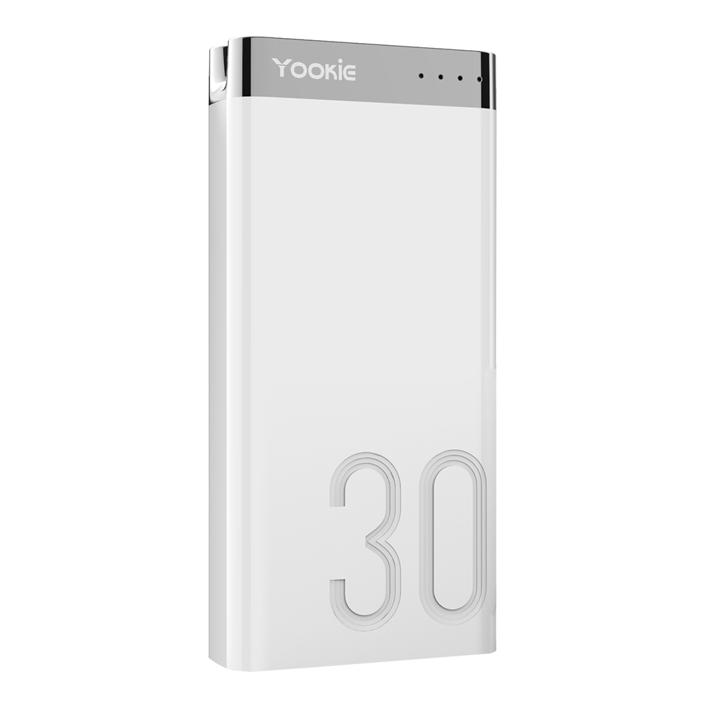 Yookie YO13,Power bank 30000mAh, White - 87062