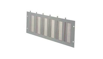 NSC B01200-00 19" front panel for zone LED indication. Added to boxes A2