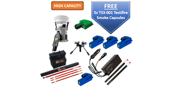 Detector tester Testifire 9001-001 Smoke and Heat Detector Test and Removal Kit - 9m